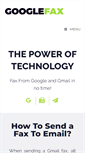 Mobile Screenshot of googlefax.com